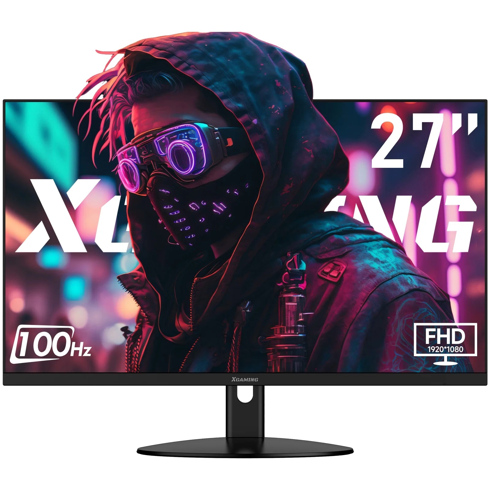 27-Inch 165Hz Gaming Monitor, 1440P Gaming Monitor, QHD 2K(2560X1440) PC Monitor,  Monitor with 2 Speakers and Backlight, 1Ms Free Sync, Black Metal Base, DP&HDMI, Computer Gaming Monitor